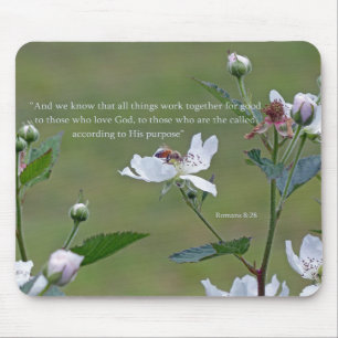 Romans 8:28 mouse pad