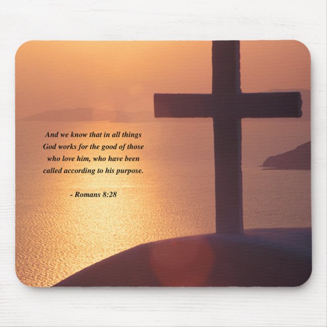 ROMANS 8:28 MOUSE PAD (Front)