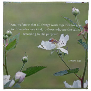 Romans 8:28 napkin