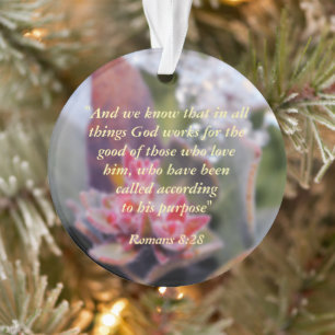 Romans 8:28 ornament
