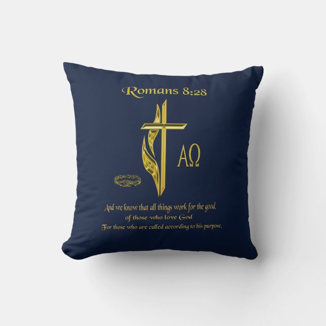 Romans 8:28 pillows (Front)