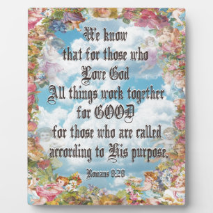 Romans 8:28 plaque