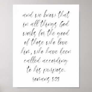 Romans 8:28 poster