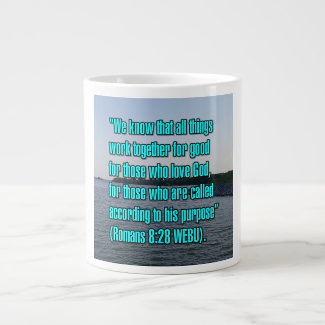 Romans 8:28 WEBU Mug (Front)