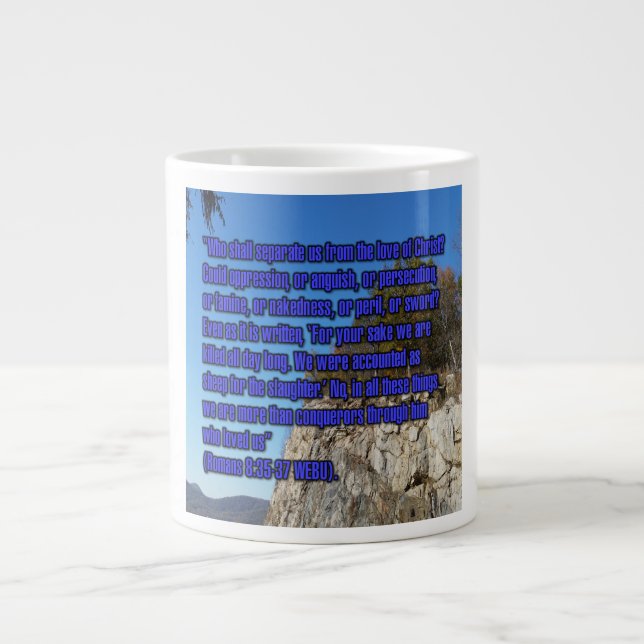 Romans 8:35–37 WEBU Mug (Front)
