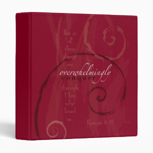 Romans 8:37 3 ring binder
