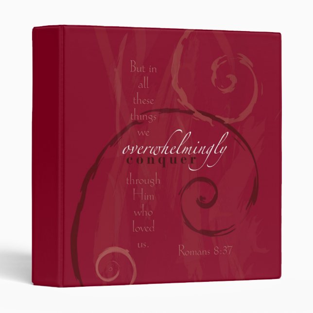 Romans 8:37 3 ring binder (Front/Spine)