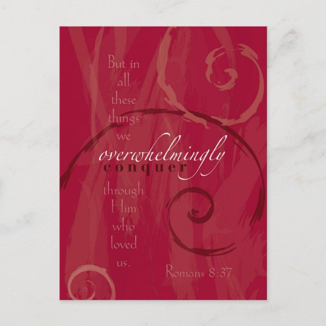 Romans 8:37 postcard (Front)
