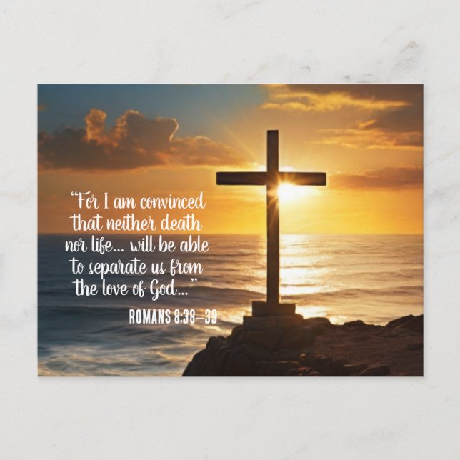 Romans 8:38–39 Scripture Postcard (Front)