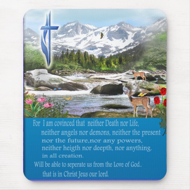 Romans 8::38 mousepad (Front)