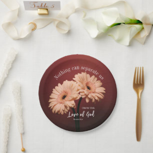 Romans 8 39 Love of God Christian Bible Verse  Paper Plates