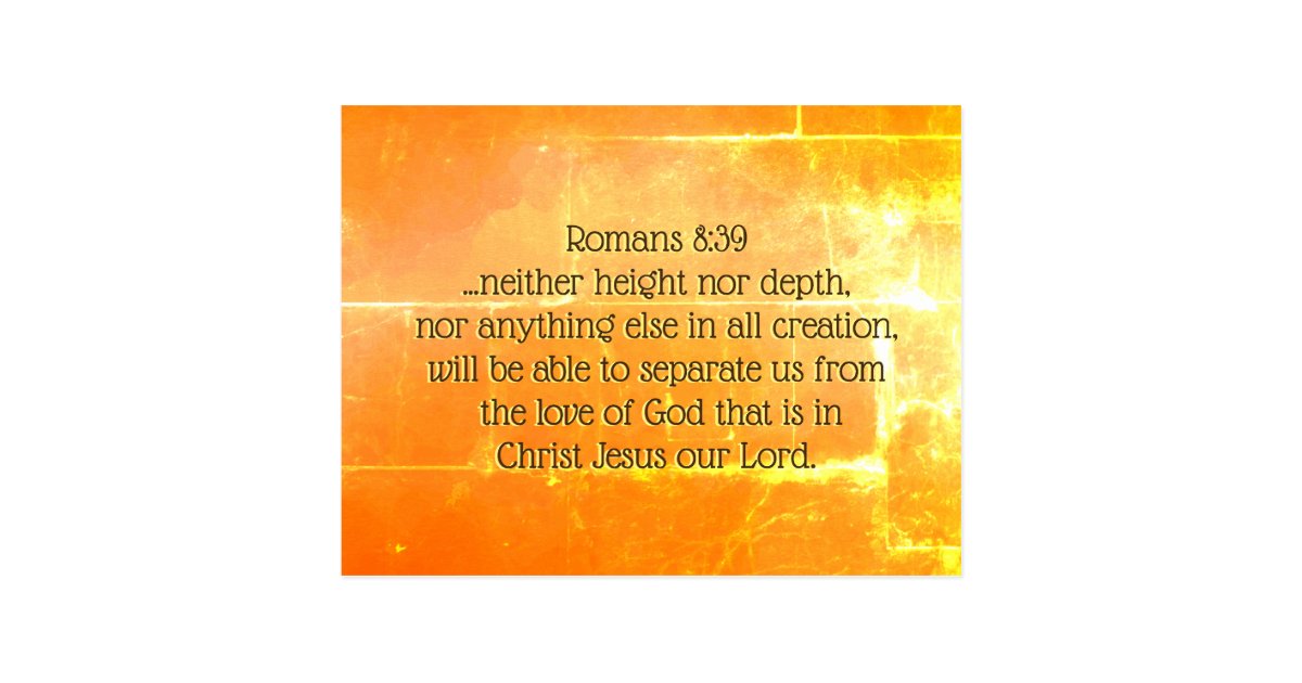 Romans 8 39 The Love Of God In Christ Jesus Bible Postcard Zazzle Romans 8 39 The Love Of God In Christ Jesus Bible Postcard Zazzle