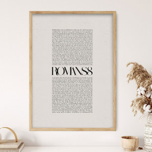 Romans 8, Bible Verse, Christian Wall Art, Faith P Poster