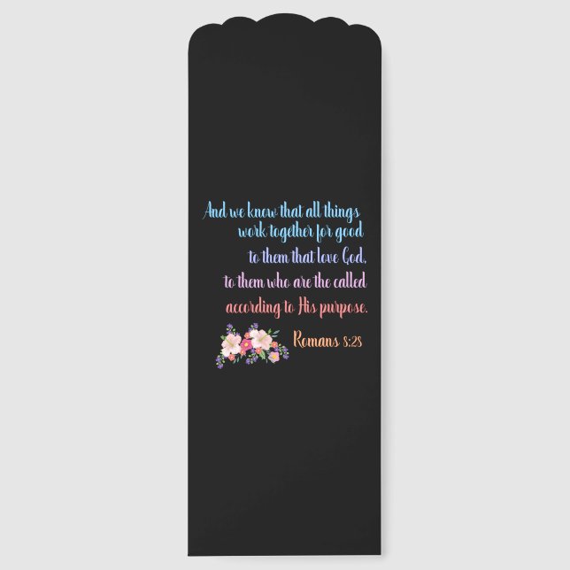 Romans 8 Bible Verse Design Bookmarks (Front)