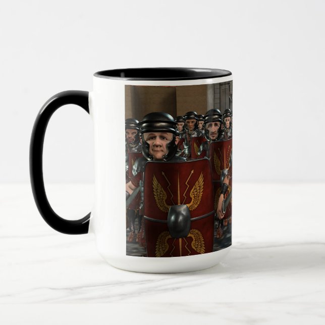 Romans Marching Off To War Mug (Left)