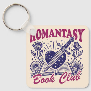 Romantasy book club keychain