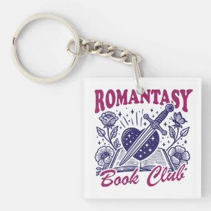 Romantasy book club keychain