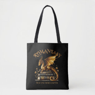 Romantasy Dragon Books Just one more chapter Tote Bag