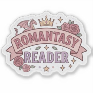 Romantasy Reader - book lover reading Sticker