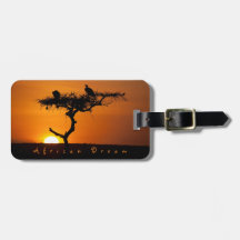 Romantic African Dream sunset photo with text