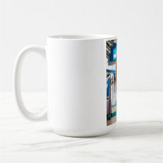 "Romantic Airport Farewell: Turbaned Prince and Be Coffee Mug
