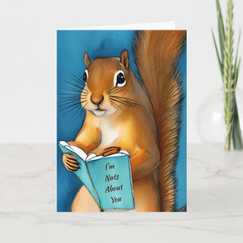 Romantic and Flirty Squirrel Card