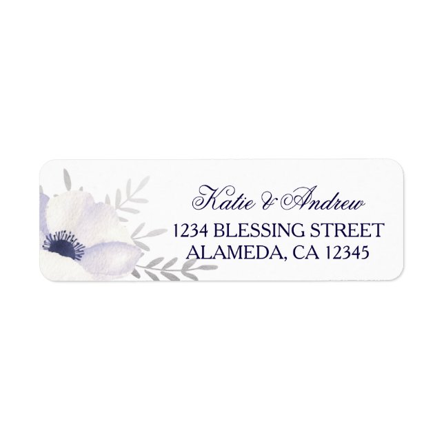 Romantic Anemones Label (Front)