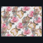 ROMANTIC ANGEL GATHERING PINK ROSES TISSUE PAPER<br><div class="desc">Elegant pink roses with cupid ,  vintage style design for Christmas and Valentine's Day digital graphics and design by Bulgan Lumini (c)</div>