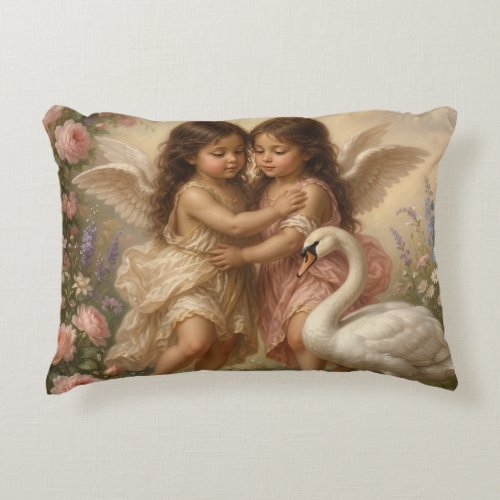 romantic angel throw pillow || nursery decor