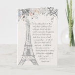 Romantic Anniversary Eiffel Tower Card