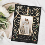 Romantic Antique Embellishment Holiday Marriage<br><div class="desc">Customize with your greeting or message for the holiday season. Designed for newlyweds with "mr and mrs" which can be deleted in the full editor</div>