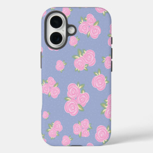 Romantic Antique Rose Design iPhone 16 Case