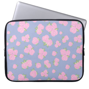 Romantic Antique Rose Design Laptop Sleeve