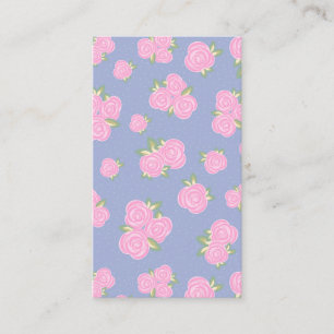 Romantic Antique Rose Design Loyalty Card