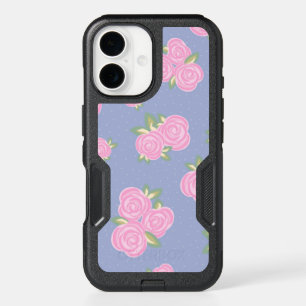 Romantic Antique Rose Design iPhone 16 Case