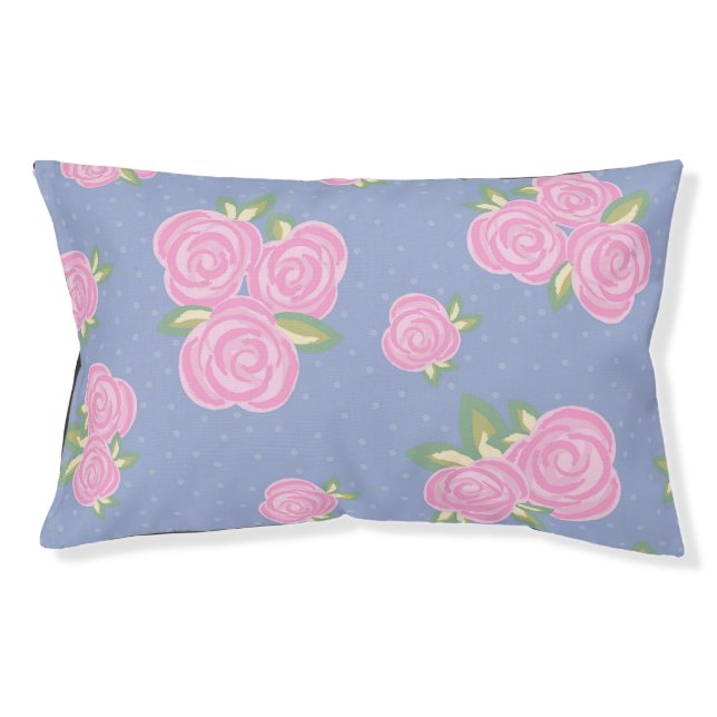 Romantic Antique Rose Design Pet Bed (Front)