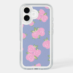 Romantic Antique Rose Design iPhone 16 Case