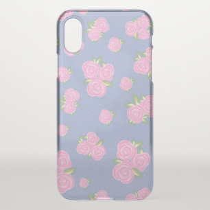 Romantic Antique Rose Design iPhone XS Case