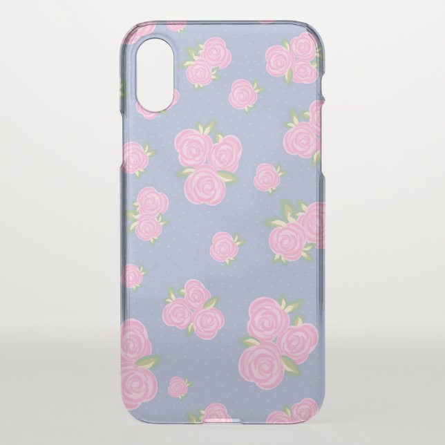 Romantic Antique Rose Design Uncommon iPhone Case (Back)