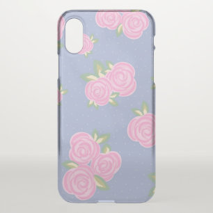 Romantic Antique Rose Design iPhone XS Case