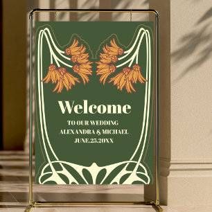 Romantic Art Nouveau Wedding Foam Board