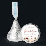 Romantic Autumn Boho Floral Wedding Thank You Hershey®'s Kisses®<br><div class="desc">Make your wedding extra sweet with these personalized Hershey’s Kisses® favors! Featuring warm-toned floral accents and elegant calligraphy,  these chocolates are a charming way to thank your guests. Perfect for rustic,  boho,  and autumn weddings. Customize with names and date using Zazzle’s easy design tools.</div>