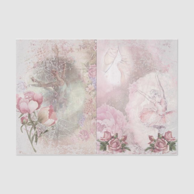Romantic Ballerina Design Series 2 Tissue Paper (Front)