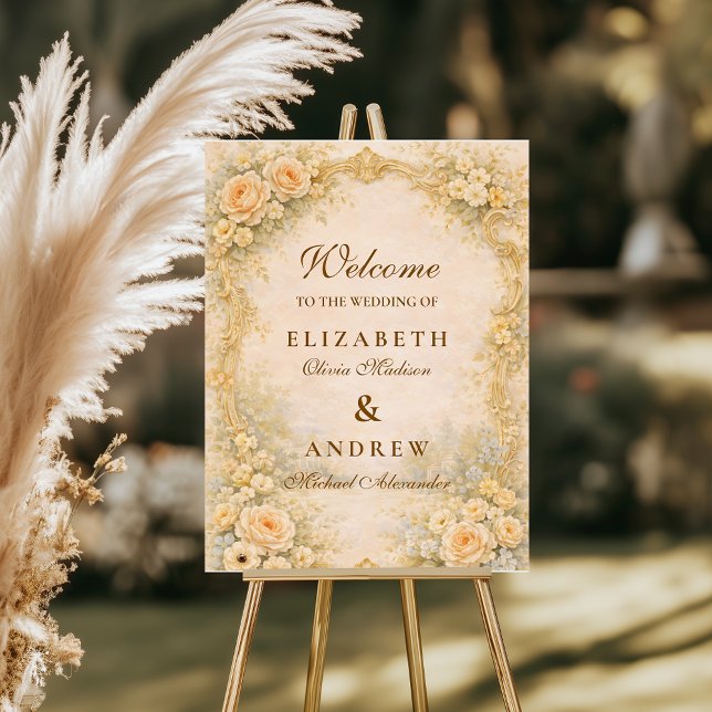 Romantic Baroque Garden Wedding Foam Board (Creator Uploaded)
