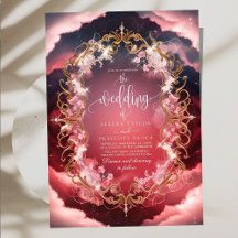 Romantic Baroque Themed Mystic Wedding Invitation