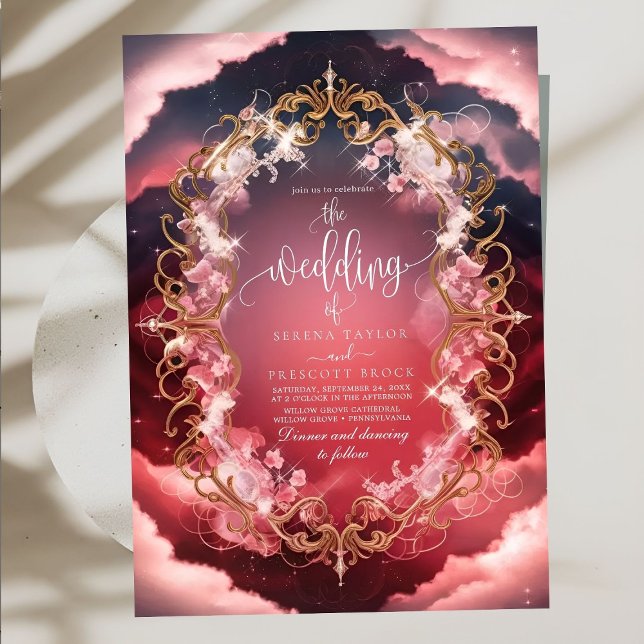 Romantic Baroque Themed Mystic Wedding Invitation (Creator Uploaded)