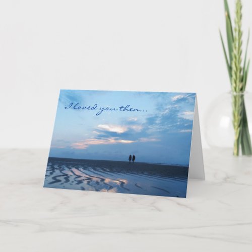 Romantic Beach Couple Template Greeting