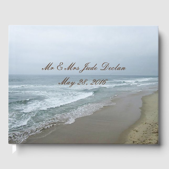 Romantic Beach Guest Book (Front)
