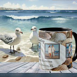 Romantic Beach Shells Keepsake Your Photos Mug