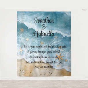 Romantic Beach Wedding Backdrop